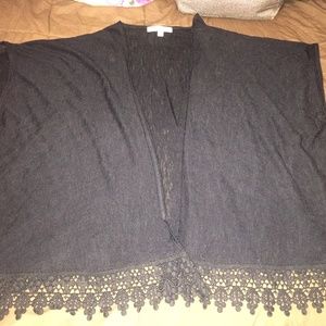 s.o.r.a.d. black throw size XS